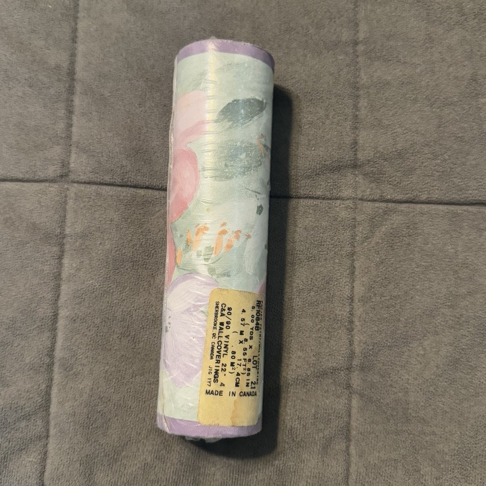 Vintage Floral Pastel Wallpaper Border 5 Yards New Granny Core